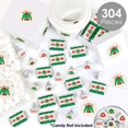 thumbnail image 2 of Big Dot of Happiness Ugly Sweater - Mini Candy Bar Wrappers, Round Candy Stickers and Circle Stickers -Holiday and Christmas Party Candy Favor Sticker Kit - 304 Pieces, 2 of 4