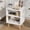 White, variant on Night Stand, White Kids Nightstand, Modern End Table with Open Storage, 2-Tier Nursery Bedside Table for Small Space, Living Room, Bedroom