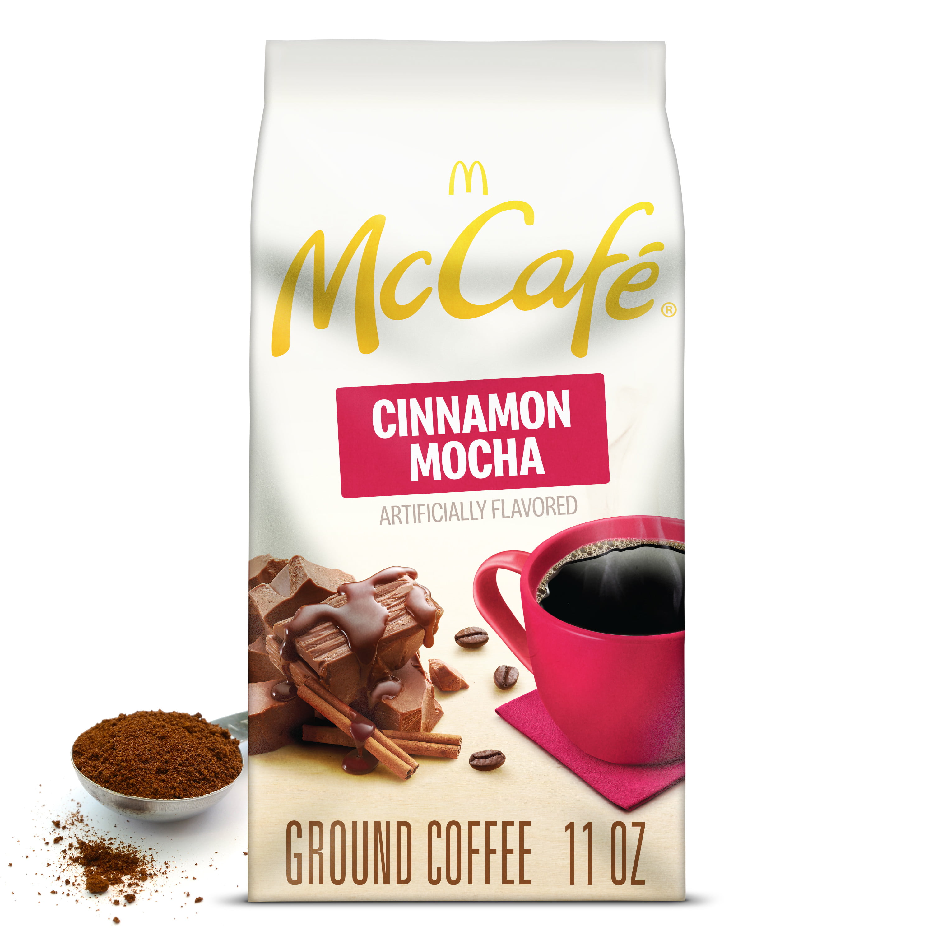 McCafe Mocha Collection Cinnamon Mocha Flavored Ground Coffee, Light ...
