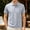Gray, variant on WIZUTIZ Men's Striped Shirts Short Sleeve Casual Golf Shirt with Button Pocket Summer Breathable Collared T-Shirts