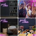 thumbnail image 5 of Letrero de neón LED con base acrílica, alimentado por USB, decorativo para dormitorio, bar, club, festival, fiesta (rosa), 5 of 5