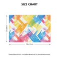 thumbnail image 3 of Linen Placemat With 18×12in Double Stitching Is Effectively Insulated And Foldable For Family Hotel Picnic Trips Aliceblue Tie-Dye Background Rainbow Colors (2) Six Piece, 3 of 8