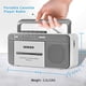 thumbnail image 2 of Reproductor de Cassette Boombox Retro con Radio AM/FM, Estéreo, Alimentado por AC o 4 Pilas C, Grabador Portátil de Cassettes Vintage con Altavoz Grande y Conector para Auriculares, 2 of 3