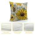 thumbnail image 4 of PHYHOO  Home Sweet Home Bee Sunflower Throw Pillow Covers,Love Lives Here Spring Summer Stripes Cushion Case for Sofa Couch White, 4 of 5