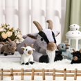thumbnail image 3 of Set de juguetes de peluche HyDren Goat de 45 cm con 4 niños de peluche para niños, 3 of 6
