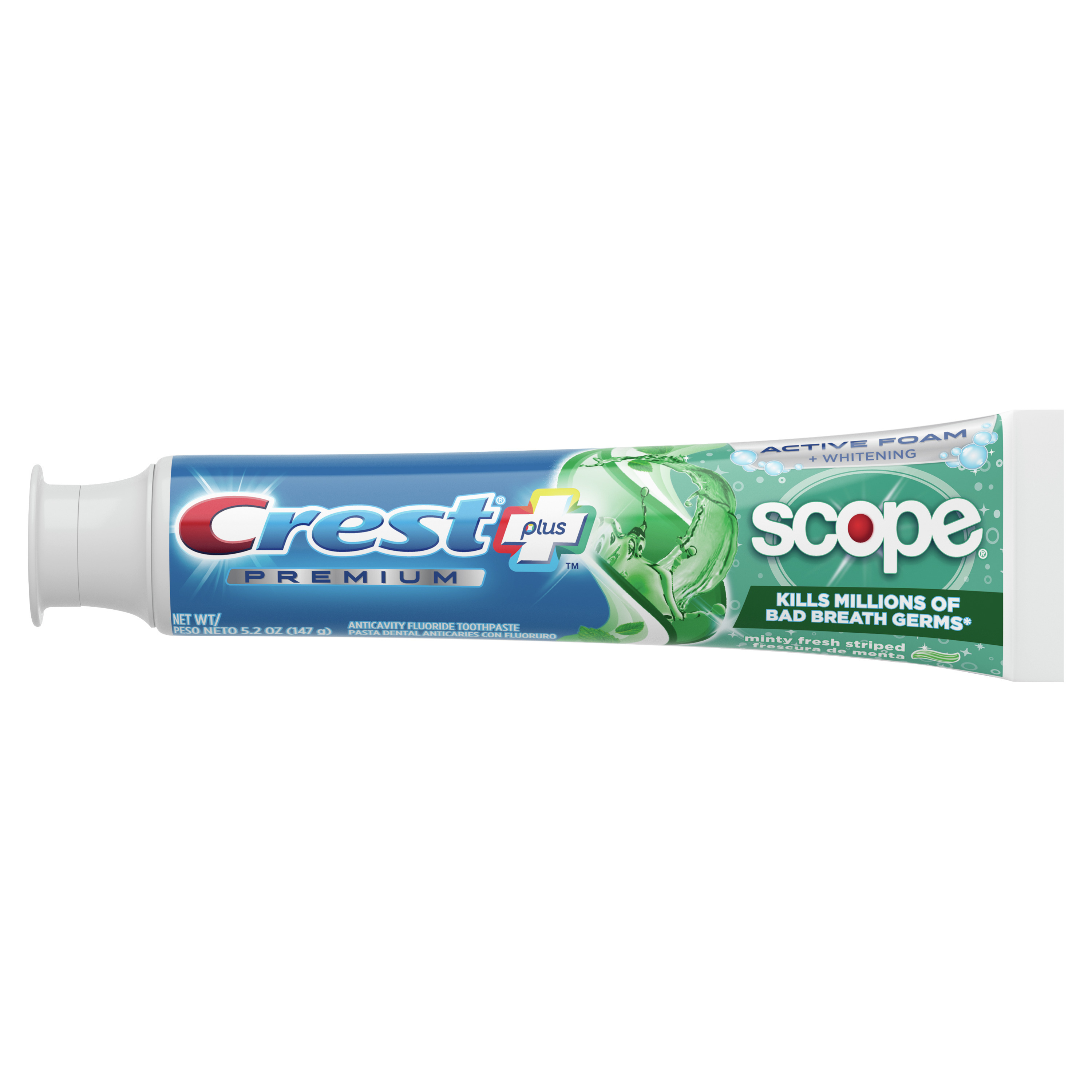 Crest Premium Plus Scope Toothpaste, Minty Fresh Flavor 5.2 oz, 3 Pk - image 9 of 9