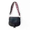 thumbnail image 2 of The Eva Saddle Crossbody Bag with Jacquard Strap - Black, 2 of 3