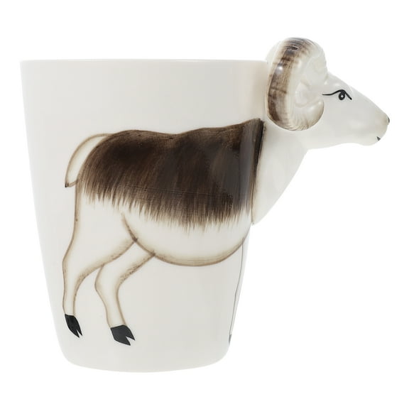 Goat Modeling Mug Coffee Cup Creative Ceramic Water Cup Lovely 3D Coffee Cup