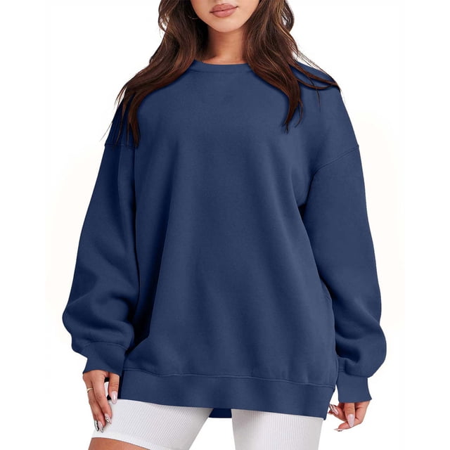 2023 Chandail de Mode pour Femmes Rabais de 50 % Liquidation Mode Décontractée Manches Longues Col Rond Chandail pour Dames Hauts Blouse