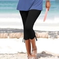 thumbnail image 2 of Pantalones casuales Gibobby para mujer Estampado de flores Negro XXL, 2 of 5