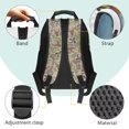 thumbnail image 4 of HUISEFOR Camo Bow Deer Backpack for School Kids Girls 17 Inch Large Capacity School Bag with Front Zipper, Lightweight Comfortable Backpack for Middle School Boys, 4 of 7