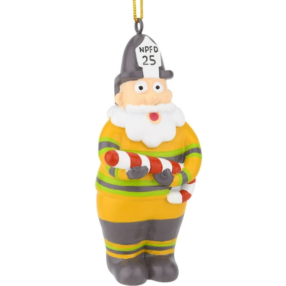Tree Buddees NPFD Santa - North Pole Fire Department Firefighter Christmas Ornaments