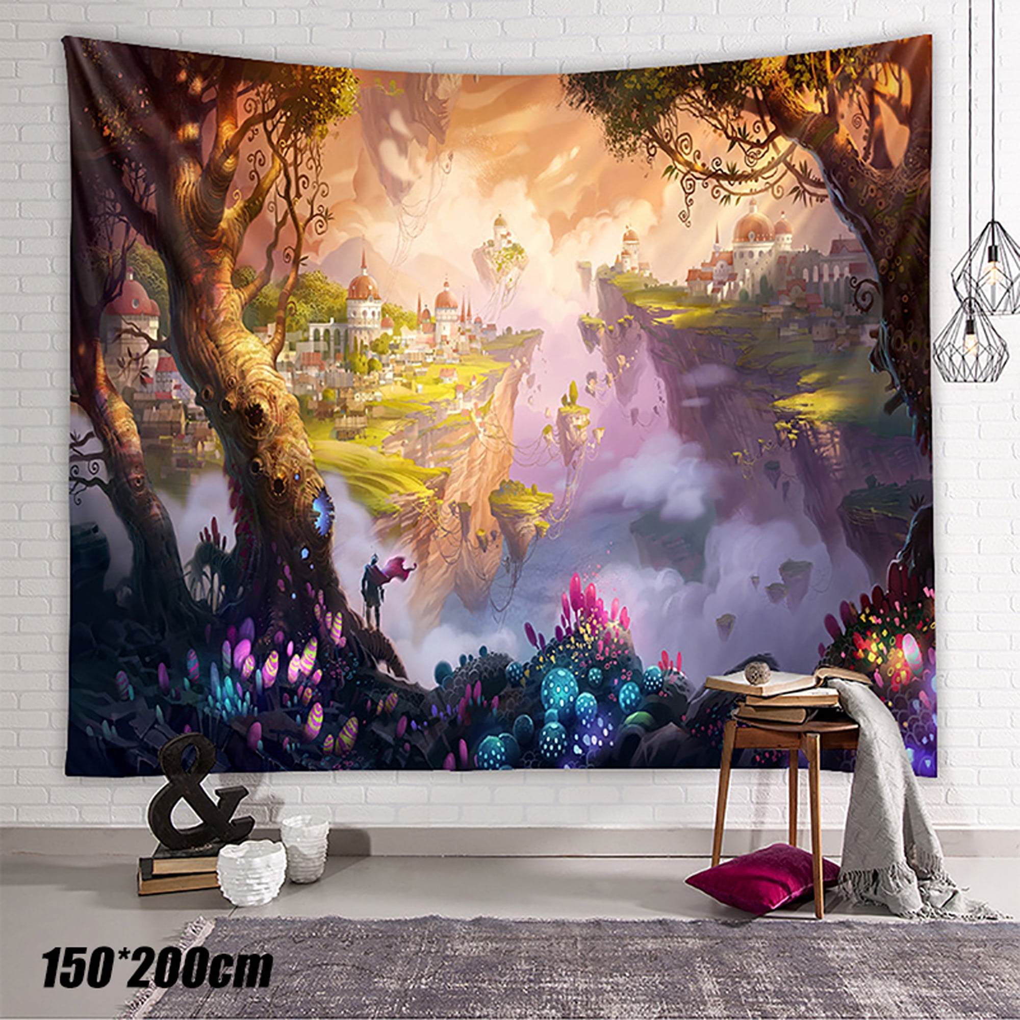 Landscape Scenery Tapestry Art Wall Hanging Hippie Throw Bedspread Home Decor Walmart Canada