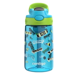 Contigo Aubrey Kids Water Bottle, Blue, 14 oz