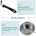 thumbnail image 3 of Stainless Steel Milk Pot Cooking Soup Pot Single Handle Saucepan Pot with Cover, 3 of 9