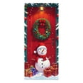 thumbnail image 2 of Christmas Door Cover Swags Hanging Banners Polyester Holiday Decorations for Front Door Wall Background Winter Party Festival Home Decor Indoor Outdoor Seasonal Celebration, 2 of 6