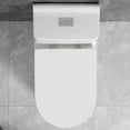 thumbnail image 4 of Wonchael WK1080 Dual Flush One Piece Toilet Comfort Seat Height with Soft Close Seat Cover for Modern Master Bathroom, White, 4 of 7