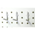 thumbnail image 5 of WallPeg Hook Kit - L Style Pegboard Hooks Tool Storage Garage Organizer Choice Black or White Plastic Pegs, 5 of 6