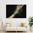 Champagne Wall Art Sparkling Drink for Bar Pub Wall Deco Kitchen Wall