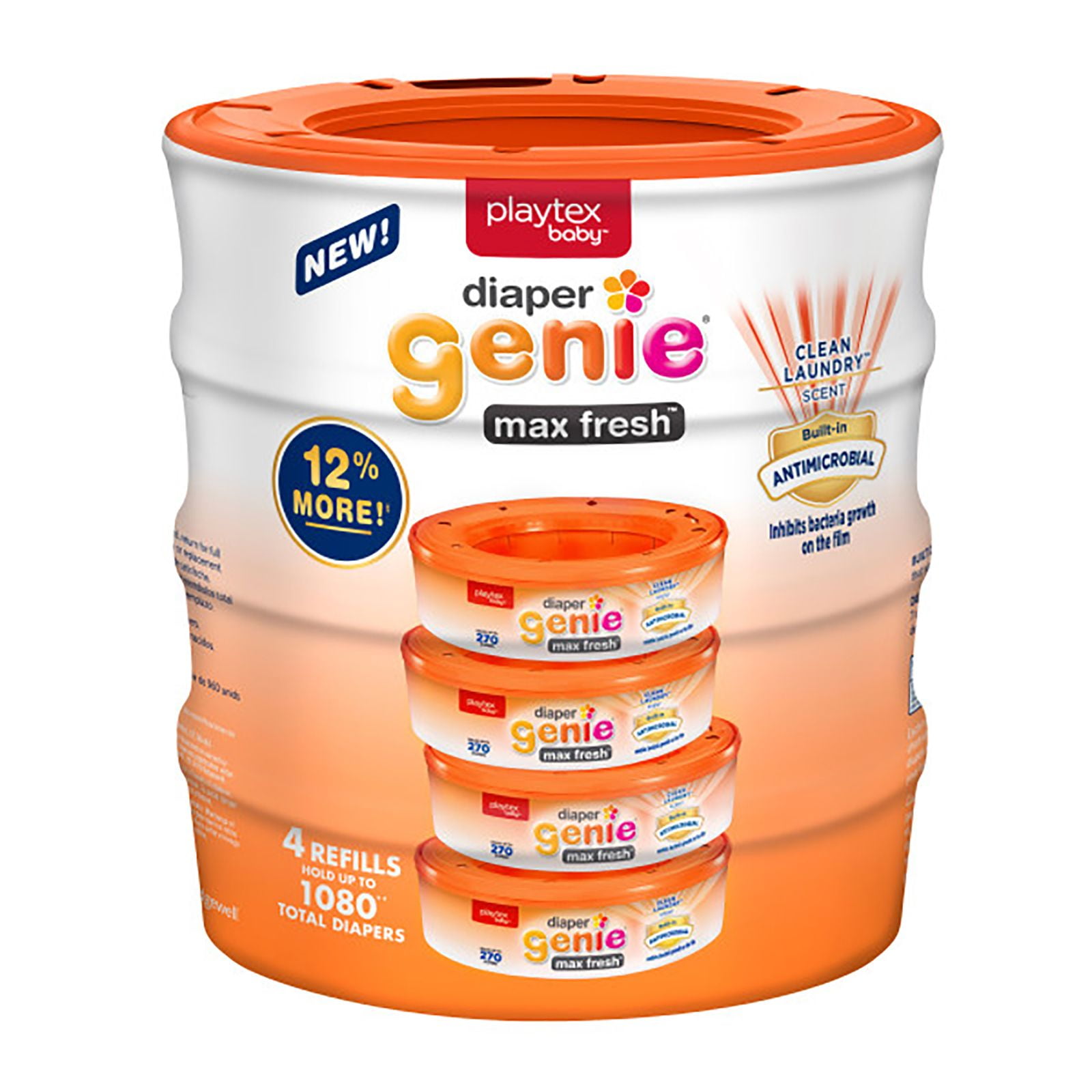Product Of Diaper Genie Max Fresh Refill Bags 4 pk.