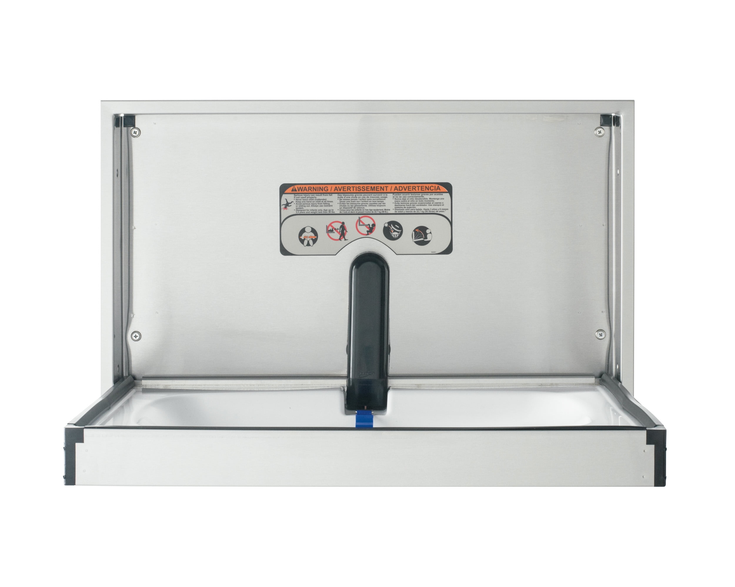 Foundations Premier Horizontal Baby Changing Station, Wall-Mount, 100SS-SM, Stainless Steel