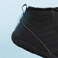 thumbnail image 4 of Mepaouo Winter Barefoot Shoes for Women Men Lace up Fleece Lined Hiking Ankle Snow Boots(Black,10.5), 4 of 7