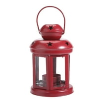 Qocolhg Christmas Decorations Clearance, Iron Candle Lantern Retro Decor Candle Holder Lantern Dining Table Decor Black Decor Tea Lights Candle Holder Black Table Lamp Black Candle Holder