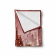thumbnail image 2 of Cityscape Soft Flannel Fleece Throw Blanket, Dubai at Night Scenery Tall Skyscrapers Panorama Picture Peninsula, Cozy Plush for Indoor and Outdoor Use, 50" x 60", Multicolor, by Ambesonne, 2 of 6