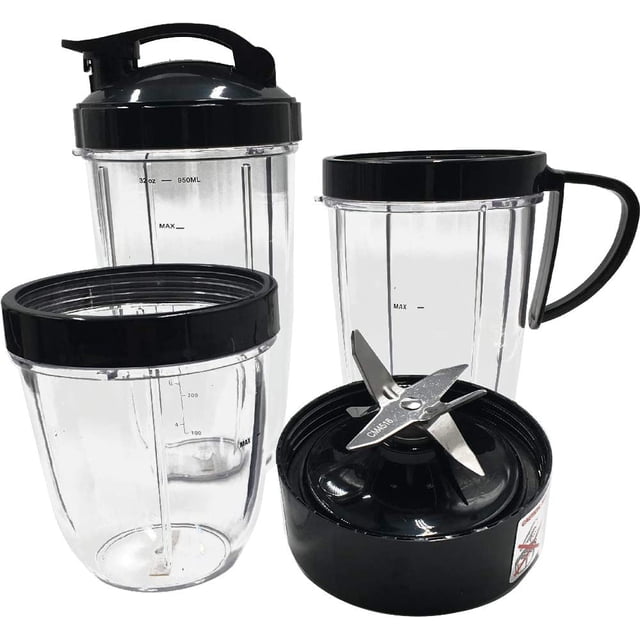 Replacement parts 18oz/24oz/32oz Cup and Extractor Blade Set, Compatible with Nutribullet prime/balance/lean/Max/select with 1200W Blender Juicer (7)