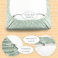 thumbnail image 3 of 3-Pack Mini Crib Sheets – 100% Cotton, Soft & Breathable Fitted Sheets for Pack and Play & Mini Cribs (38” x 24” x 5”), 3 of 5