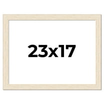 23x17 Frame White Real Wood Picture Frame Width 1.5 inches | Interior Frame Depth 0.5 inches | Barn
