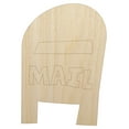 thumbnail image 1 of Mail Box Doodle Wood Shape Unfinished Piece Cutout Craft DIY Projects - 6.25 Inch Size - 1/4 Inch Thick, 1 of 7