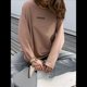 thumbnail image 5 of Camisetas de Larga Extragrandes para Mujer 2025, Camisetas Básicas de Cuello Redondo, Tops de Otoño, Ropa Informal de Entrenamiento Y2K Caqui XL, 5 of 9