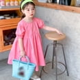 thumbnail image 2 of CNKOO Robe Coréenne Douce à Manches Bouffantes Couleur Unie, 2 of 7