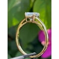 thumbnail image 3 of 2Ct Asscher Cut Lab-Created Diamond Women's Engagement Ring 14K Yellow Gold Plated Sterling Silver, 3 of 4