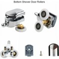 thumbnail image 4 of Shower Door Rollers For Sliding Shower Doors, Stainless Steel Micro-bearing Ensures Low Noise Operation And Easy Installation, 4PCS, 4 of 5