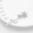 thumbnail image 3 of Miangastore Bobby Pins Silver Metal Rhinestone 2Pcs 2.8X0.7X0.4In, 3 of 8