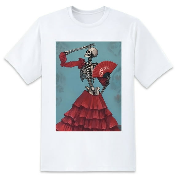 Basic Oversize Tees For WomenSkull Loose Boyfriend Shirts Casual Blouse round neck