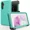 Teal, variant on Starshop Samsung Galaxy S25 FE Case Phone Cover Shockproof Holster With Glass Screen - Black