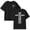 Black, variant on Girls “For God So Loved The World” John 3:16 Christian T-Shirt, Cross Print Crewneck Tee for Teens Light Purple 120