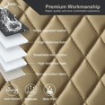 thumbnail image 3 of Pu Leather Car Seat Bottom Covers Protectors Include Pair Front Driver Seat Pad Mat and Rear Bench Cover Universal Fit % Vehicles, 3 of 9