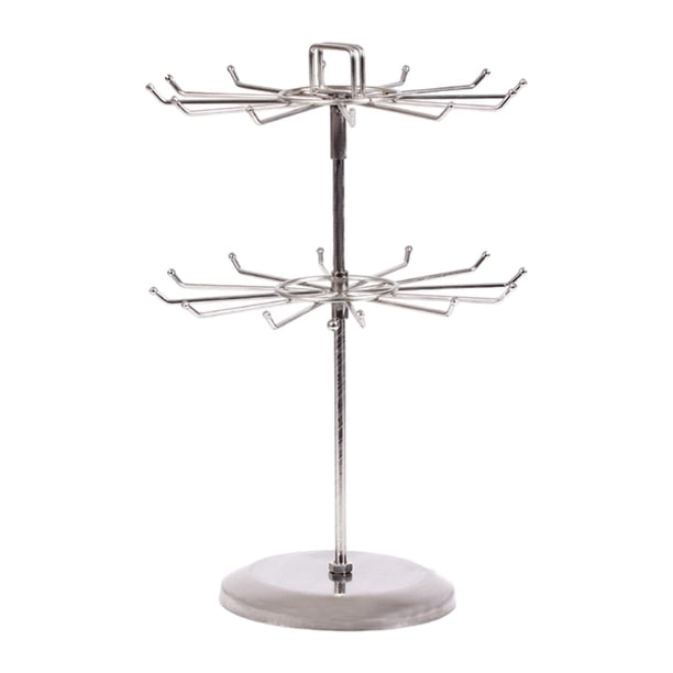 Soporte giratorio para collares, aretes, anillos, collares, organizador de joyas Argén