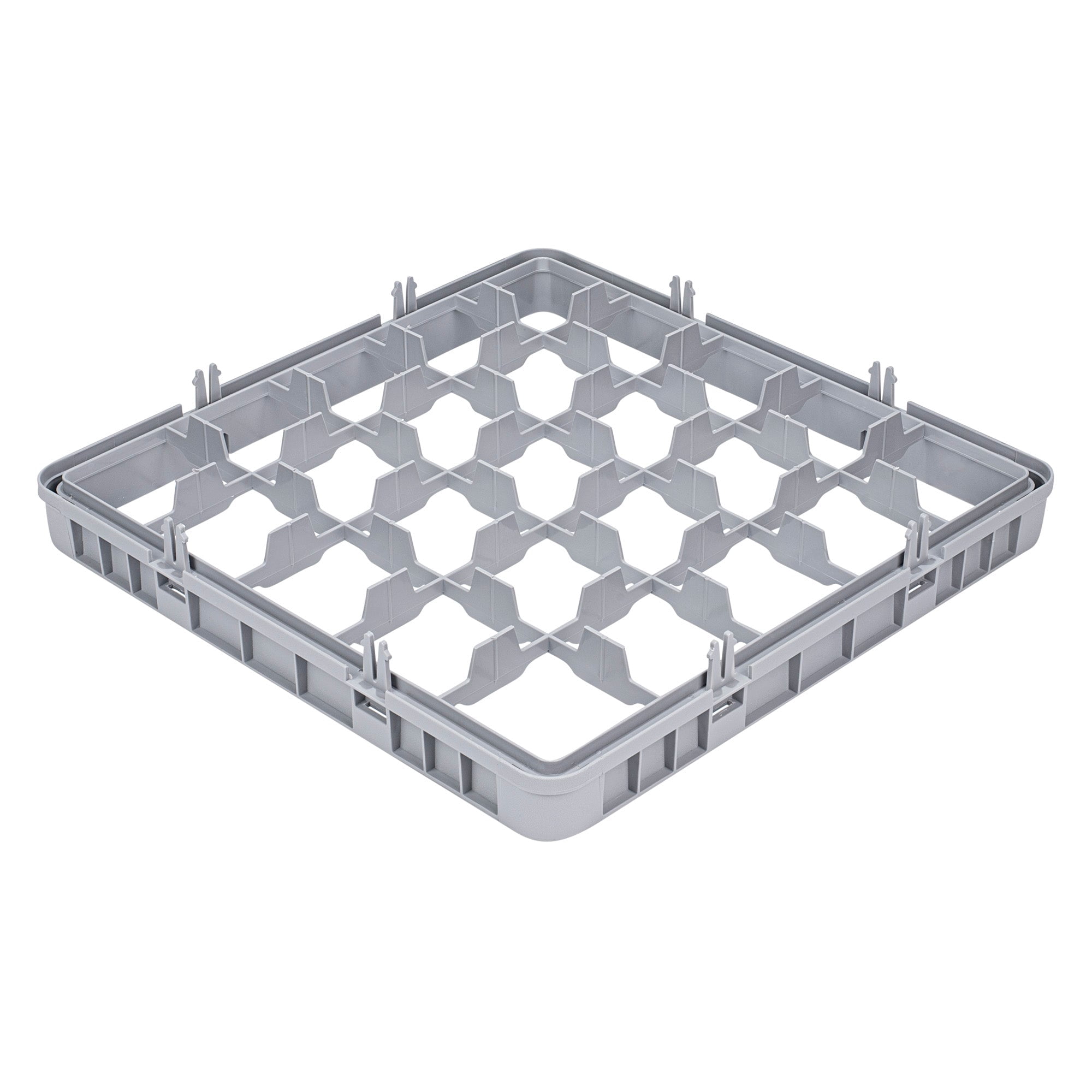 Clean Tek Professional Gray Half Drop Extender - 25 Compartments - 19 3/4" x 19 3/4" x 3" - 1 count box