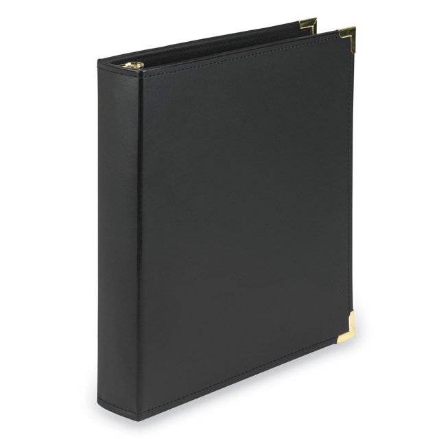 Binder Samsill Classic Collection Executive de 1.5 pulgadas, color negro