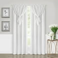 thumbnail image 6 of PowerSellerUSA Decorative Telescopic Metal Curtain Rod, 66" to 120" Contemporary Round PVC Finials, Ultra Durable Brackets 3/4" Diameter Window Drapery Rod, Nickel - Antique Finial, 6 of 8