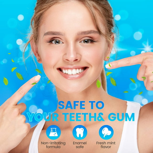 Teeth Whitening Strips, 28 White Strips Teeth Whitening Kit, Non-Sensitive 14 Sets Teeth Whitener for Tooth Whitening, Helps to Remove Smoking Coffee Soda Wine Stain, 14 Treatments