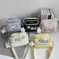 thumbnail image 6 of ROZYARD Nylon Ita Bag Shoulder Bags with Clear Window for Trendsetters And Students, 6 of 21