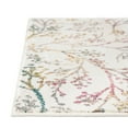 thumbnail image 4 of Unique Loom Blossom Collection Area Rug - Yoshino (2' x 8' Runner Ivory/Gray), 4 of 7