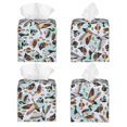 thumbnail image 2 of Balery Mallard Ducks Wild Birds1 Porta Pañuelos de Cuero con Estampado – Funda Moderna Cuadrada para Caja de Pañuelos, Dispensador 5x5x5'', 2 of 7