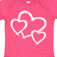 thumbnail image 4 of Inktastic Three White Hearts Boys or Girls Baby Bodysuit, 4 of 5